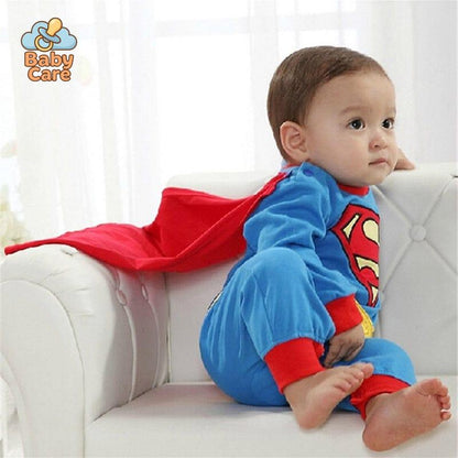 Déguisement carnaval super man bébé avec cape