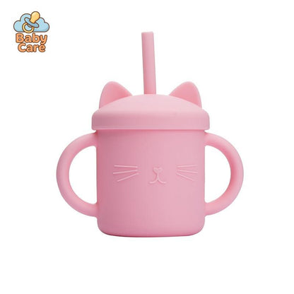 Tasse Paille en Silicone Chat | Baby Care