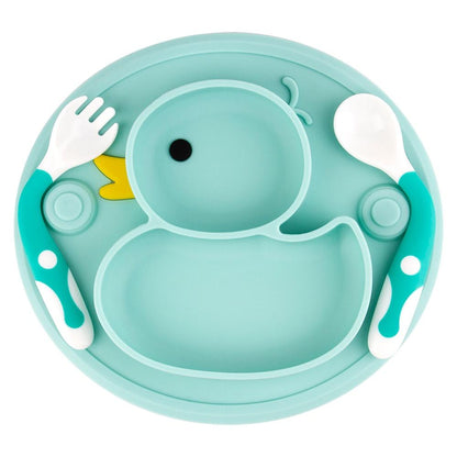 Coffret Repas Bébé en Silicone Canard | Bébé Filou