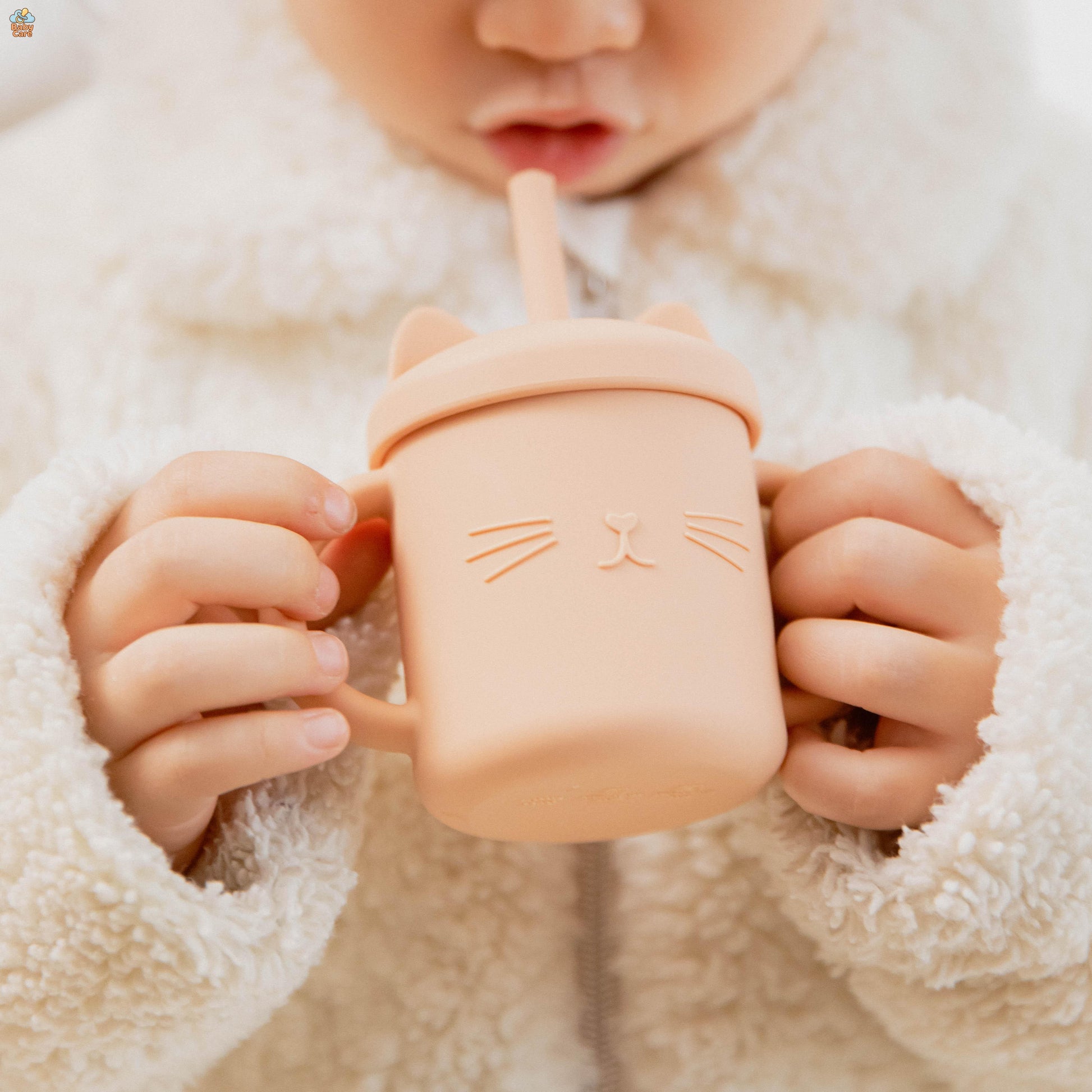 Tasse Paille en Silicone Chat | Baby Care