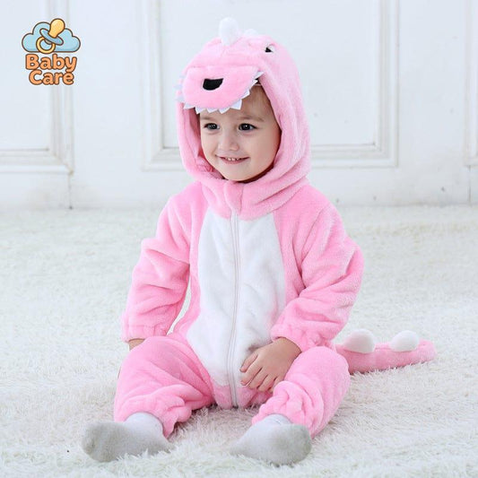 Déguisement Dinosaure Grenouillère Bébé Polaire Hiver