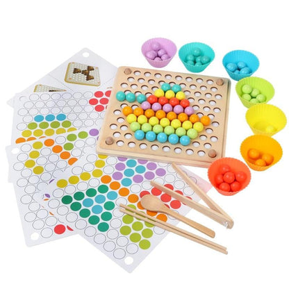 Jouet Montessori Perles Colorées