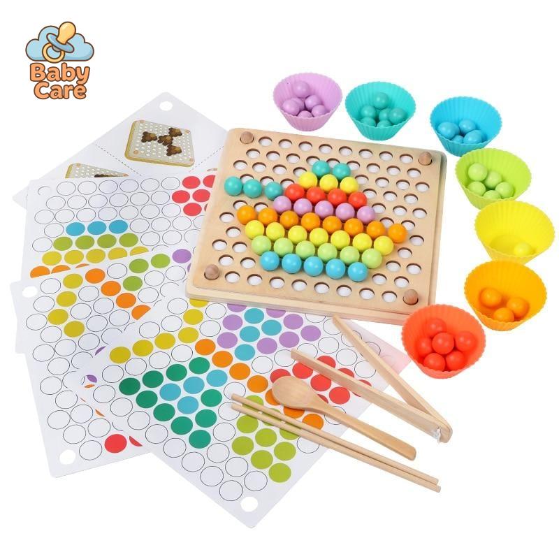 Jouet Montessori Perles Colorées