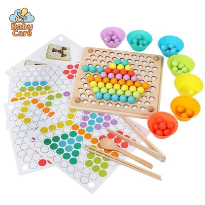 Jouet Montessori Perles Colorées