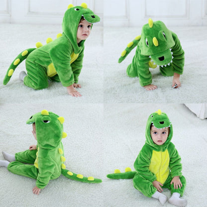 Déguisement Dinosaure Grenouillère Bébé Polaire Hiver