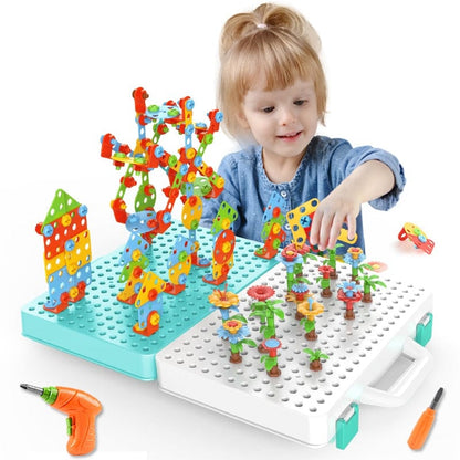 Jeu de construction électrique à visser 3D pour enfants