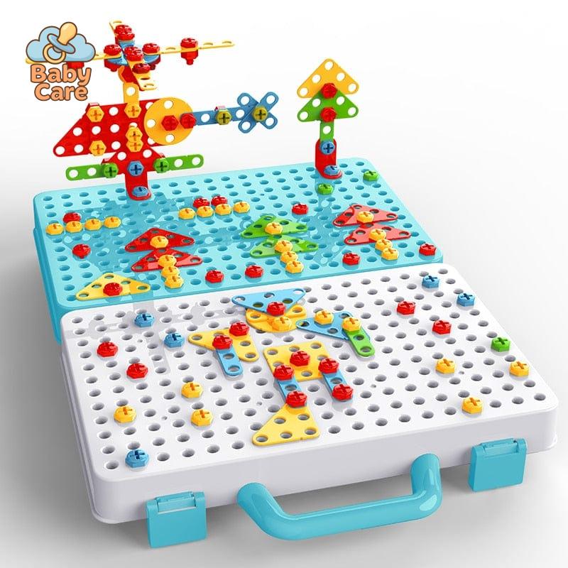 Jeu de construction électrique à visser 3D pour enfants