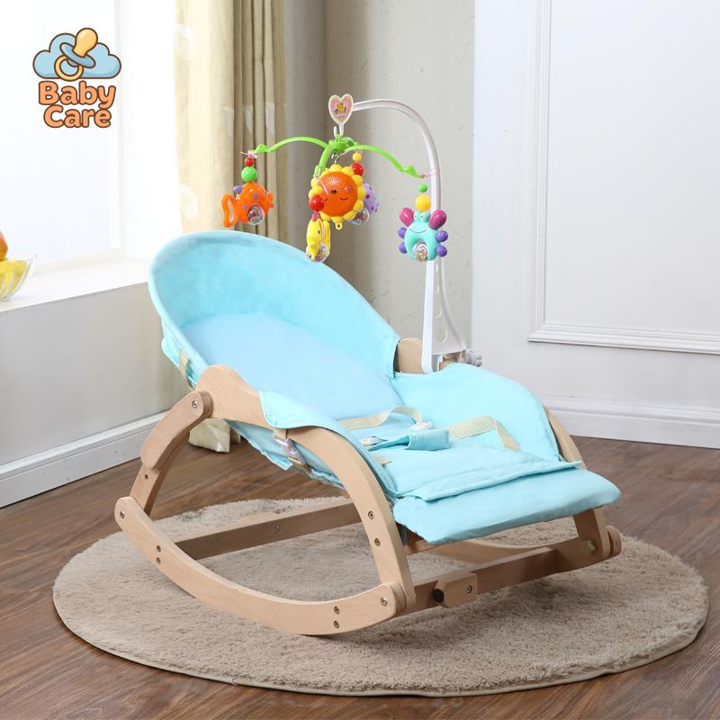 ECOWOOD - Balancelle Bébé Pliable en Bois | Baby Care