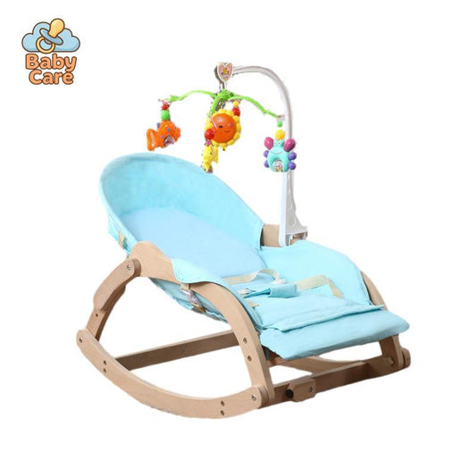ECOWOOD - Balancelle Bébé Pliable en Bois | Baby Care