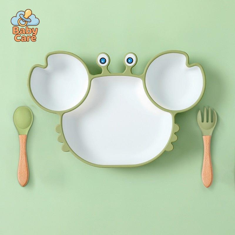Assiette Silicone Bébé Crabe | Baby Care