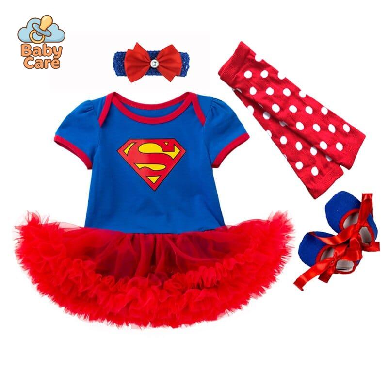 Déguisement super héros bébé fille carnaval