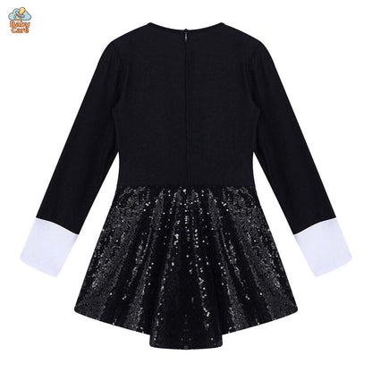 Déguisement de magicien Fille avec Paillettes Élégantes