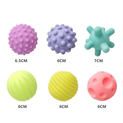 Lot de 6 Balles Sensorielles Texturées