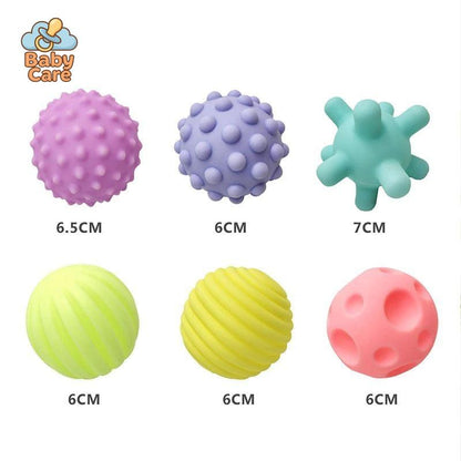 Lot de 6 Balles Sensorielles Texturées