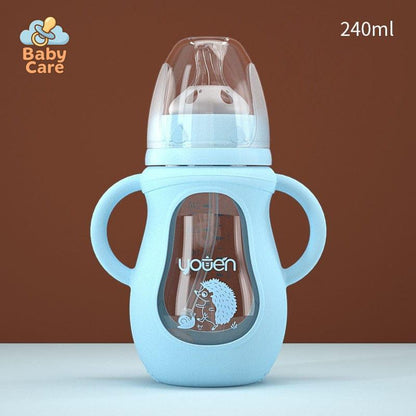Biberon en verre protection silicone