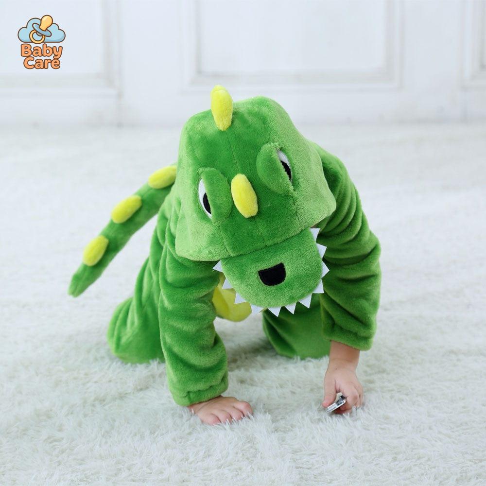 Déguisement Dinosaure Grenouillère Bébé Polaire Hiver