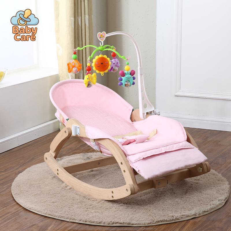 ECOWOOD - Balancelle Bébé Pliable en Bois | Baby Care