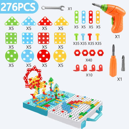 Jeu de construction électrique à visser 3D pour enfants