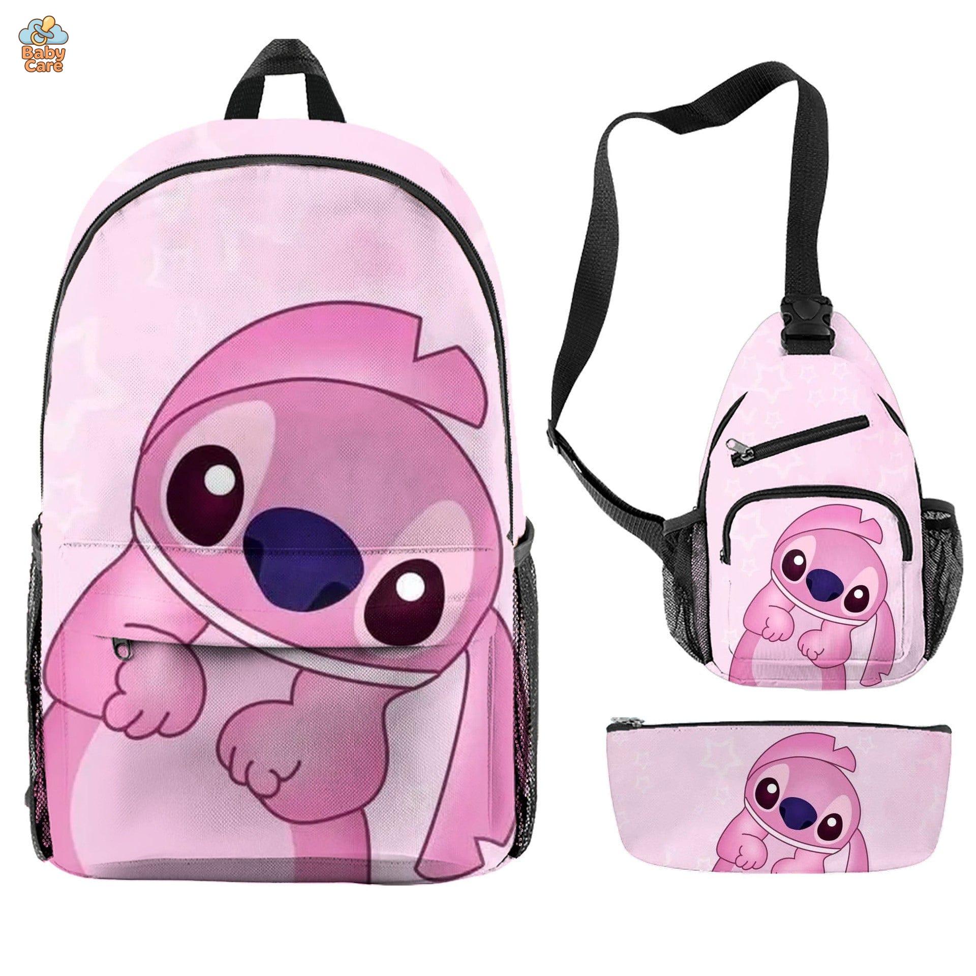 Cartable Stitch Ensemble 3 Pièces Sac et Trousse - photo 39