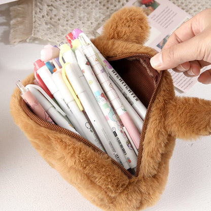 Trousse kawaii capybara en peluche