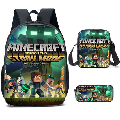 Cartable Minecraft Imprimé Jeu Vidéo