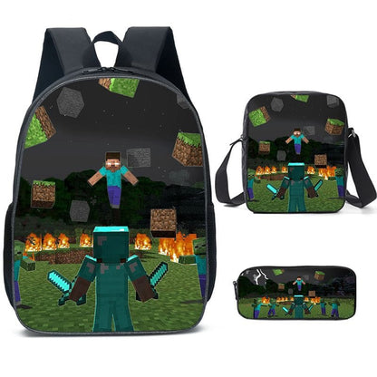 Cartable Minecraft Imprimé Jeu Vidéo