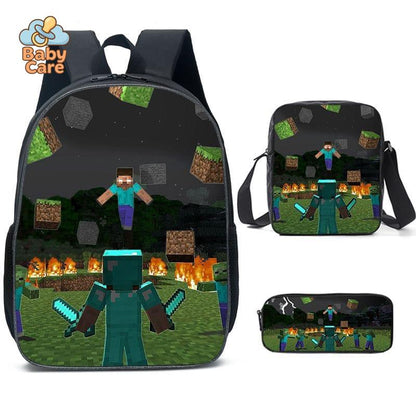 Cartable Minecraft Imprimé Jeu Vidéo - photo 8