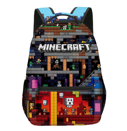 Cartable Minecraft Design Imprimé Jeu Vidéo