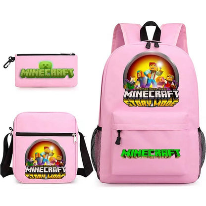 Cartable Minecraft Coloré Haute Qualité