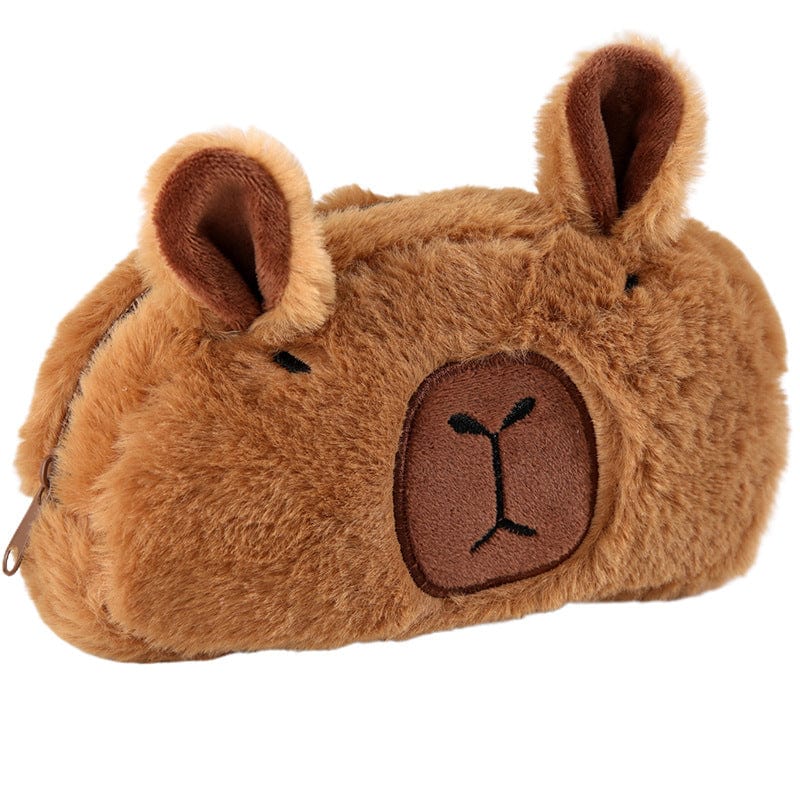 Trousse kawaii capybara en peluche