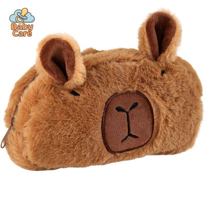 Trousse kawaii capybara en peluche