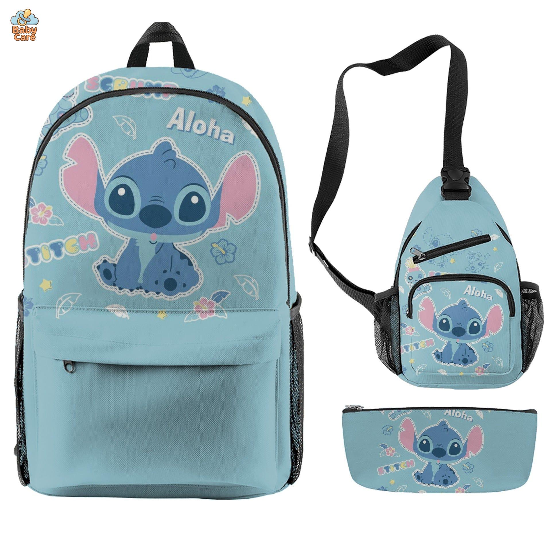 Cartable Stitch Ensemble 3 Pièces Sac et Trousse - photo 36
