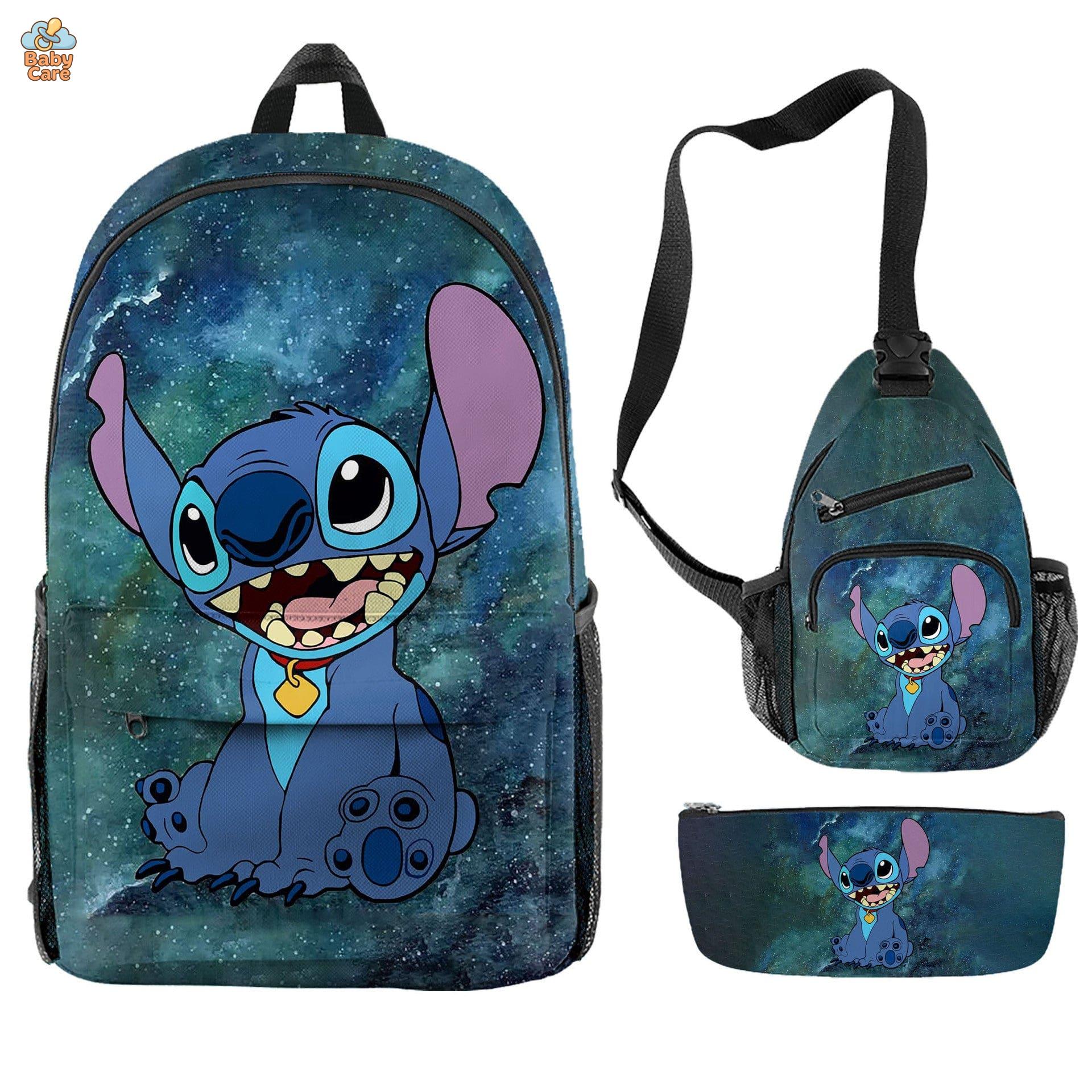 Cartable Stitch Ensemble 3 Pièces Sac et Trousse - photo 29
