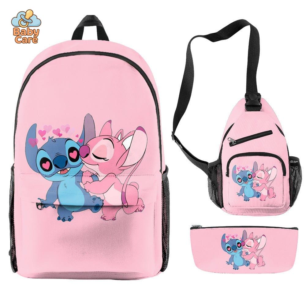 Cartable Stitch Ensemble 3 Pièces Sac et Trousse - photo 40