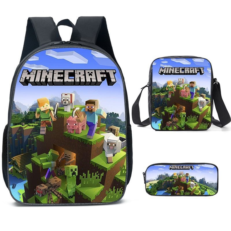 Cartable Minecraft Imprimé Jeu Vidéo