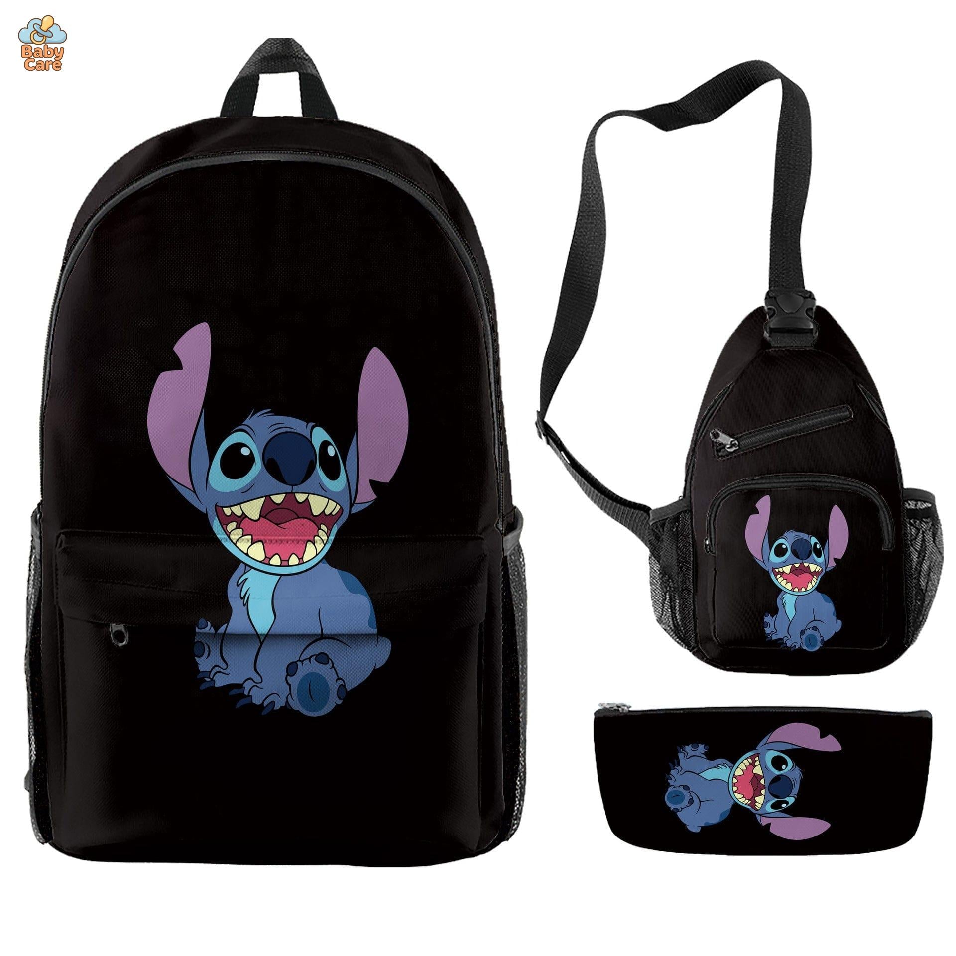 Cartable Stitch Ensemble 3 Pièces Sac et Trousse - photo 16