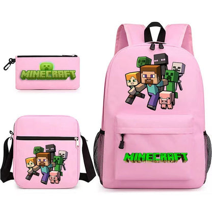 Cartable Minecraft Coloré Haute Qualité