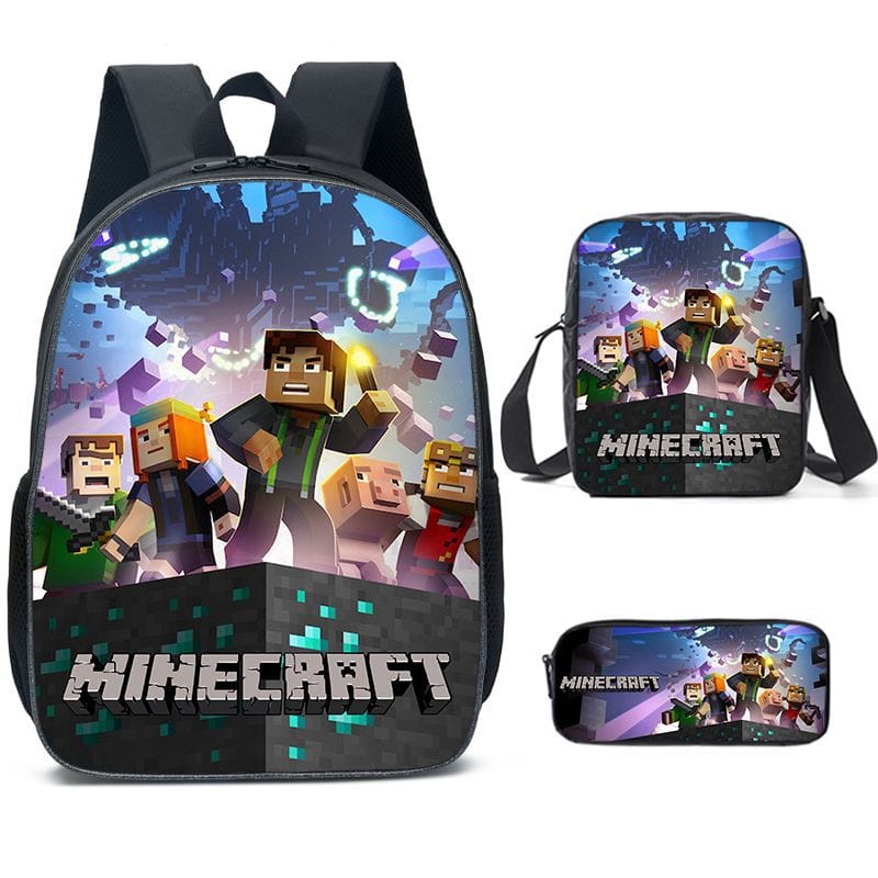 Cartable Minecraft Imprimé Jeu Vidéo