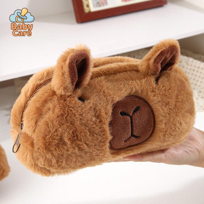 Trousse kawaii capybara en peluche