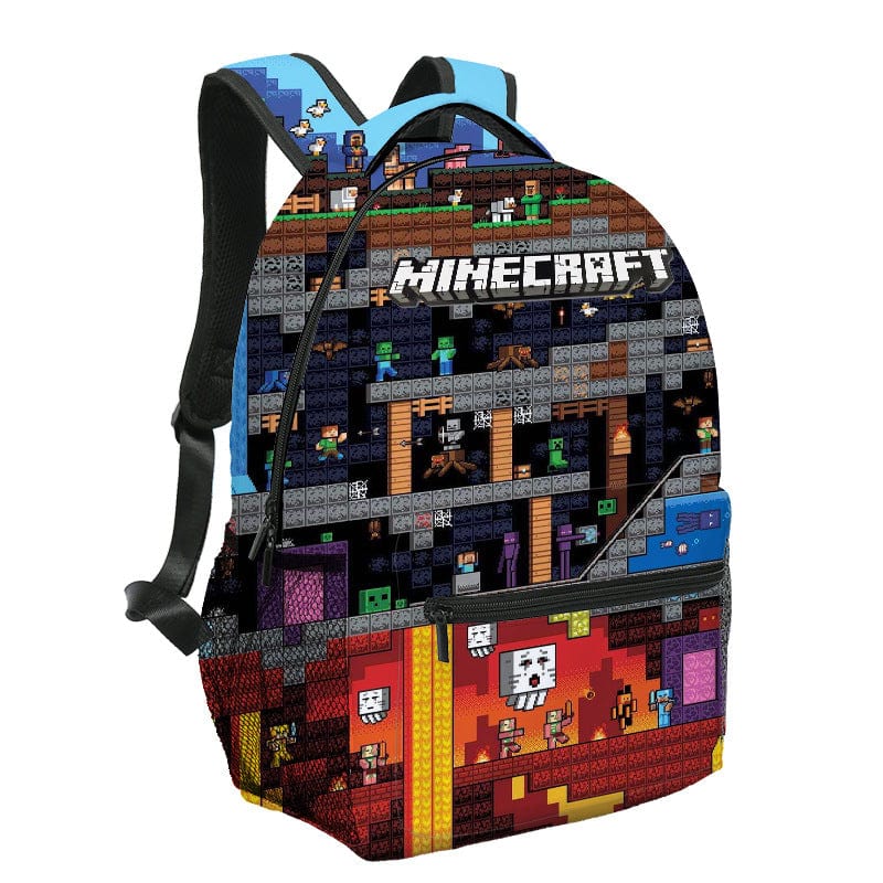 Cartable Minecraft Design Imprimé Jeu Vidéo