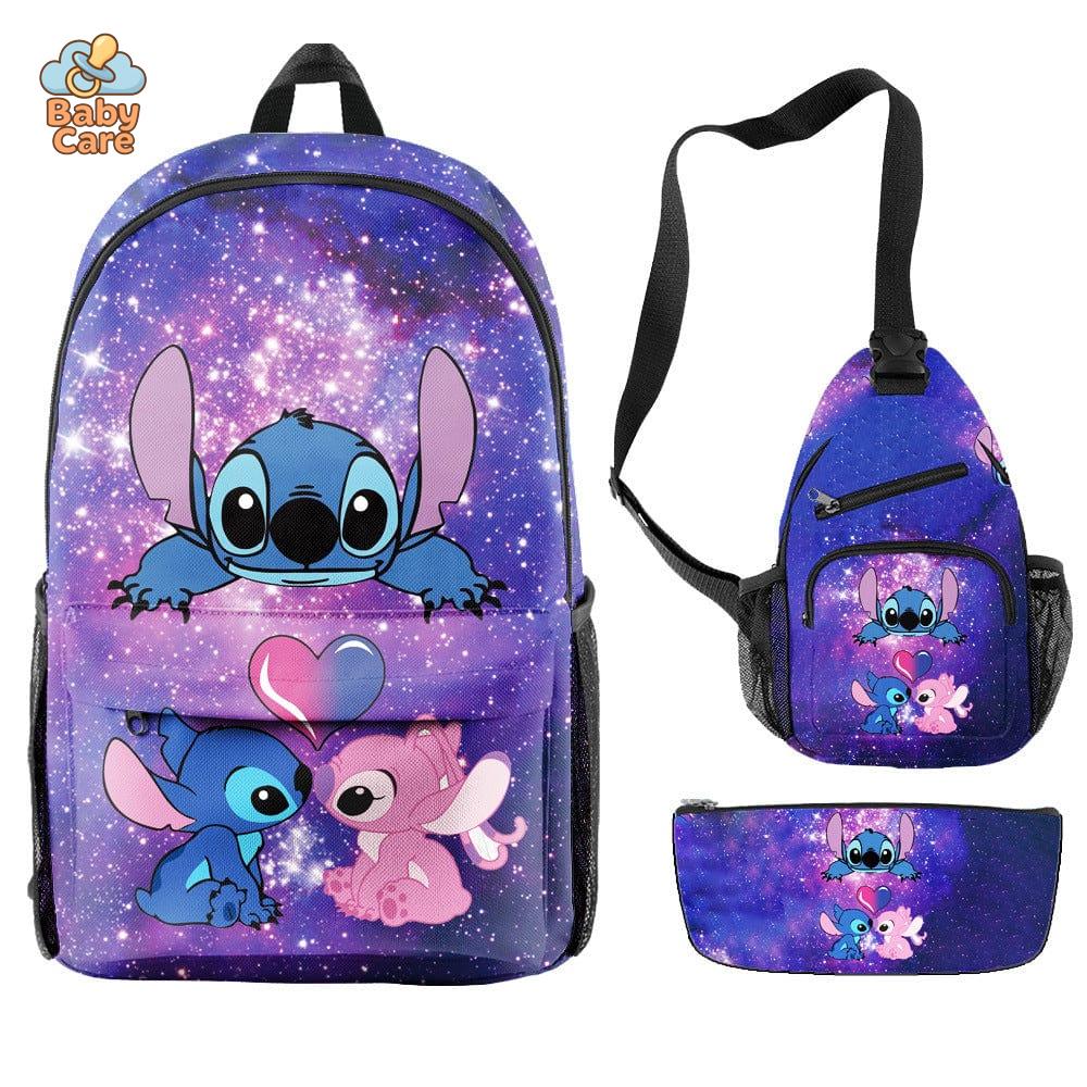 Cartable Stitch Ensemble 3 Pièces Sac et Trousse - photo 17