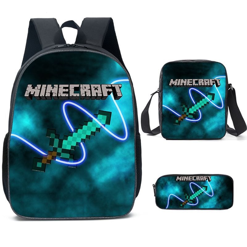 Cartable Minecraft Imprimé Jeu Vidéo