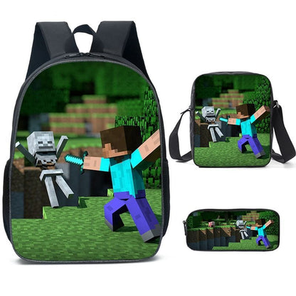 Cartable Minecraft Imprimé Jeu Vidéo