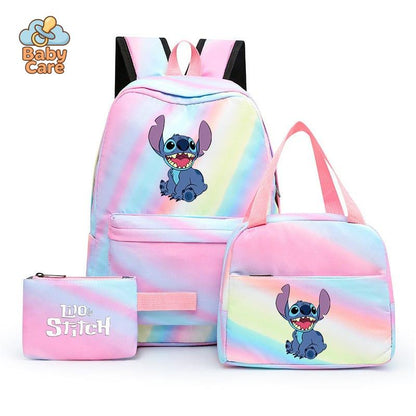 Cartable Stitch Coloré avec Boite à Lunch et Trousse - photo 18