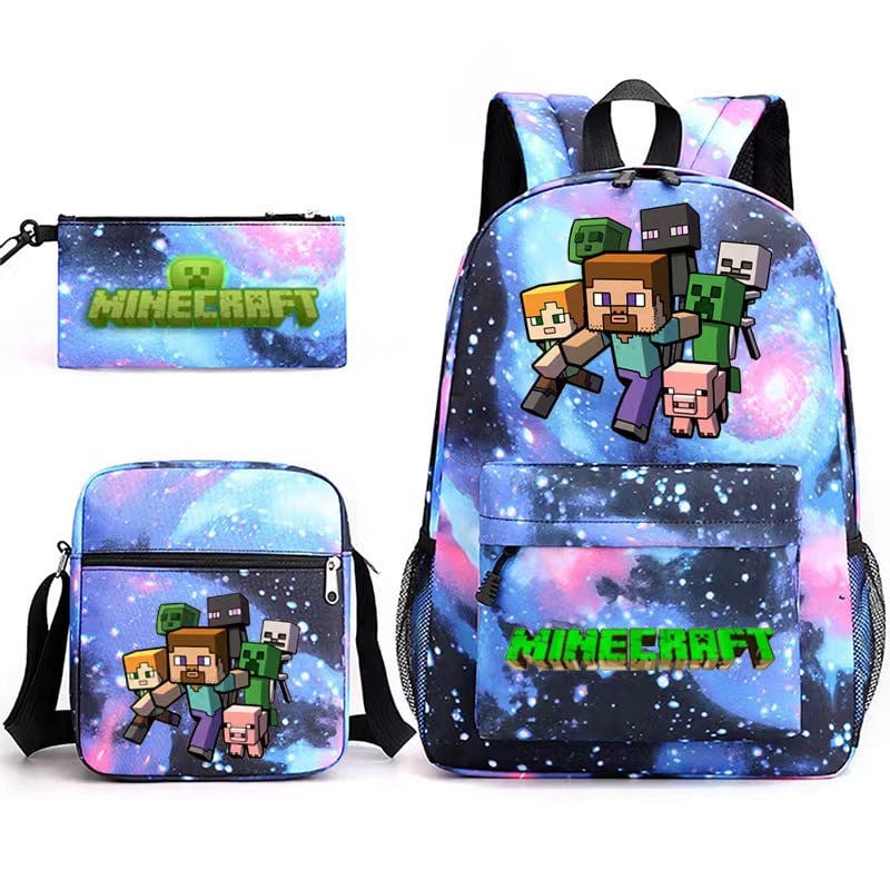 Cartable Minecraft Coloré Haute Qualité