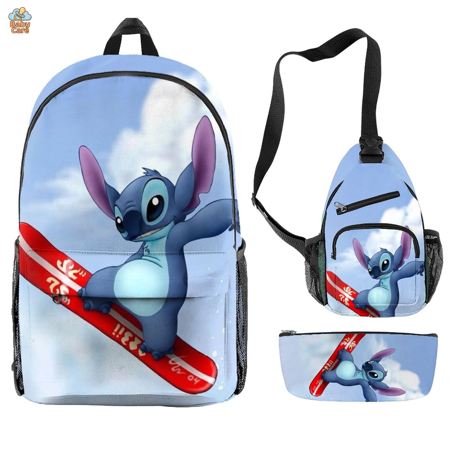 Cartable Stitch Ensemble 3 Pièces Sac et Trousse - photo 31