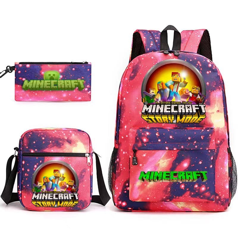 Cartable Minecraft Coloré Haute Qualité