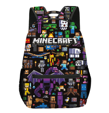 Cartable Minecraft Design Imprimé Jeu Vidéo