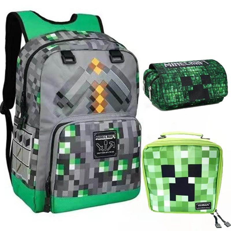 Cartable Minecraft Grande Capacité