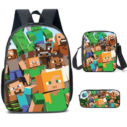 Cartable Minecraft Imprimé Jeu Vidéo